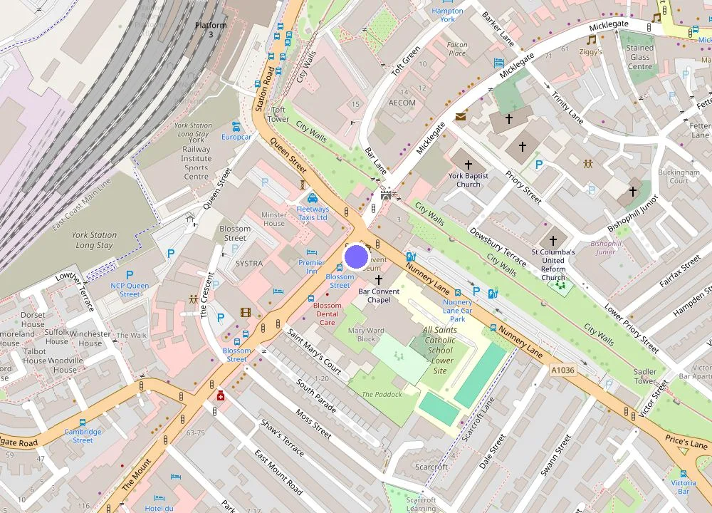 Map: The Bar Convent Guest House